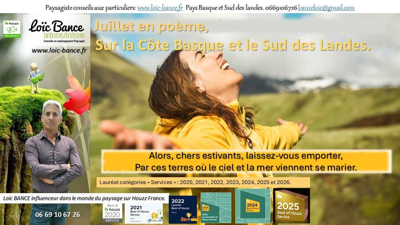 Biarritz paysage Juillet en po�me.