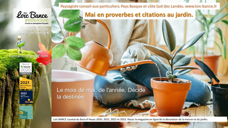 Paysagiste Biarritz mai 2024 Proverbes et citations au jardin