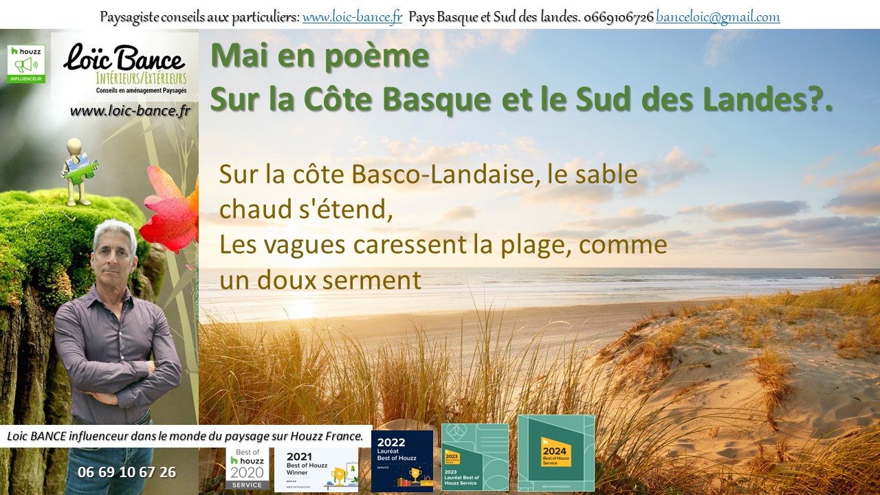 Paysagiste Biarritz mai 2024 poeme