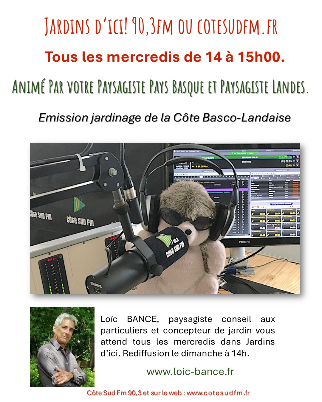 Emission jardinage de la C�te Basco-Landaise Biarritz paysages Jardins d'ici